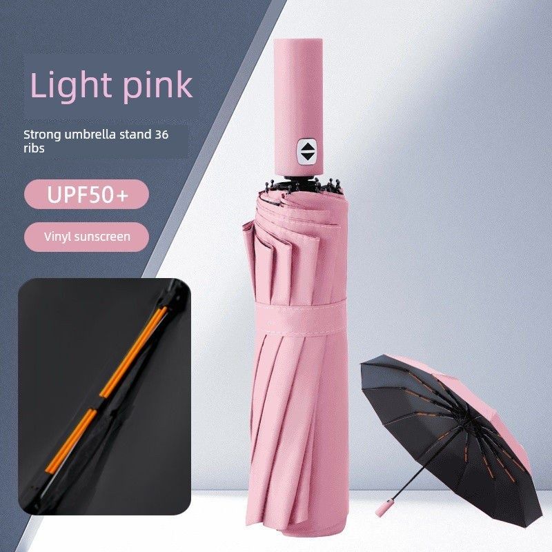 碳纤维骨架雨伞全自动12开36骨碳纤维双龙骨加固加厚加大防雨防晒,淘宝优惠券,粉丝福利购,淘宝优惠卷
