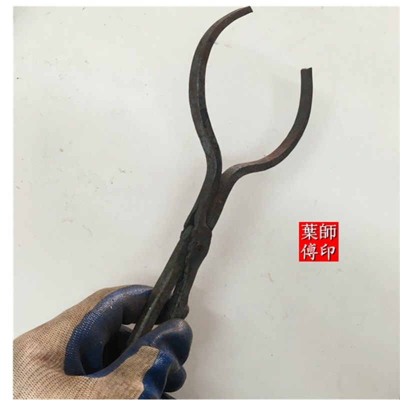 手工打铁钳圆口夹子夹玻璃杯钳子夹杯钳火钳夹冲压产品钳手工夹钳,淘宝优惠券,粉丝福利购,淘宝优惠卷