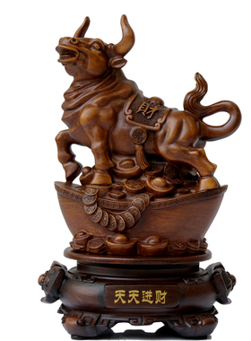 招财金牛摆件工艺品办公室生肖牛摆设家居装饰品十二生肖牛摆件