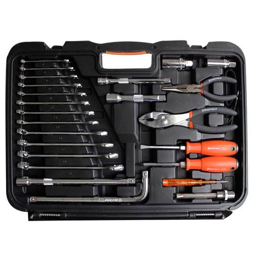 SHEFFIELD钢盾S110001 120+1件套汽保维修组套机修工具121件 - 图1