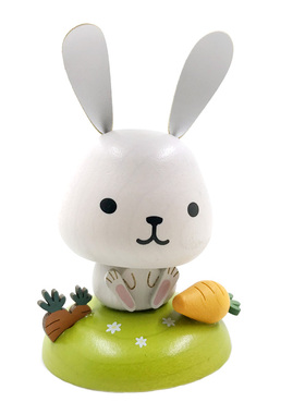 森活木质有趣车载摇头摆件中控台汽车I内饰饰品实木弹簧恐龙耶诞