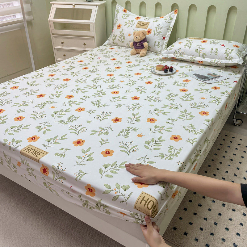 夏季牀笠单件f牀罩2023新款席梦思牀垫防尘牀包牀单款防滑牀套罩 - 图0