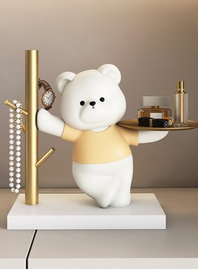 钥匙收纳神d器入户玄关摆件轻奢高档进门口客厅装饰品网红乔迁礼