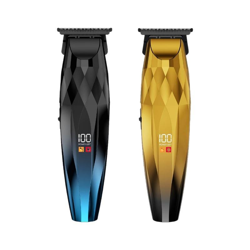 跨境热销电动推剪男士专用理发器油头雕刻推子渐变色数显剃头神器 - 图3