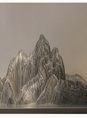 不锈钢金属雕塑定制n大型假山摆件酒店会所铁艺落地户外中式艺术