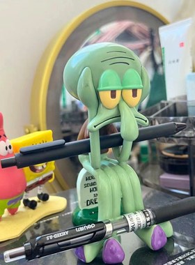 章鱼哥桌面摆件客厅电视柜玄关摆设可爱搞怪送礼树脂X家居艺术装