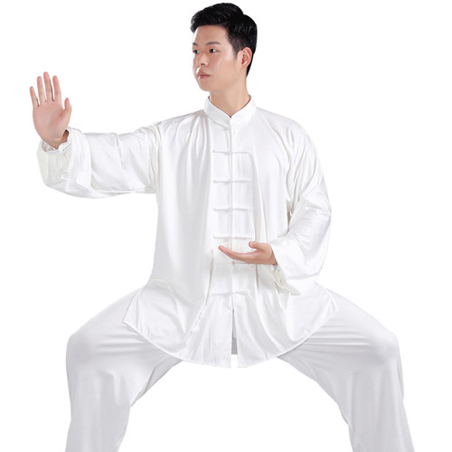 专业太极服男款八段锦太极拳练功服女款2026新款表演服比赛服套装 - 图3