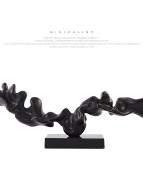 创意简约客厅大堂雕塑别墅u样板间软装饰摆件会客厅酒店抽象摆设