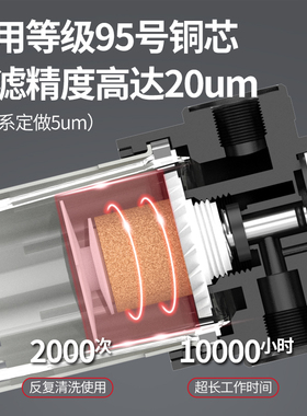 油水分离器带自动排水3000过滤bfc4000滤器气源处理二bfr2000油气