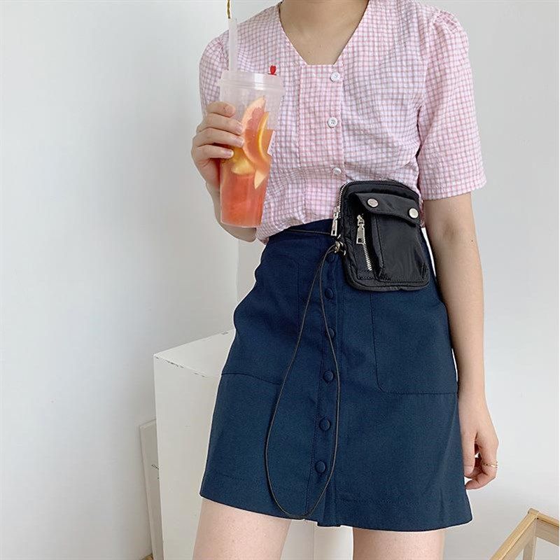 小众设计迷你零钱胸包女斜挎尼龙手机包女士百搭时尚休闲腰包,淘宝优惠券,粉丝福利购,淘宝优惠卷