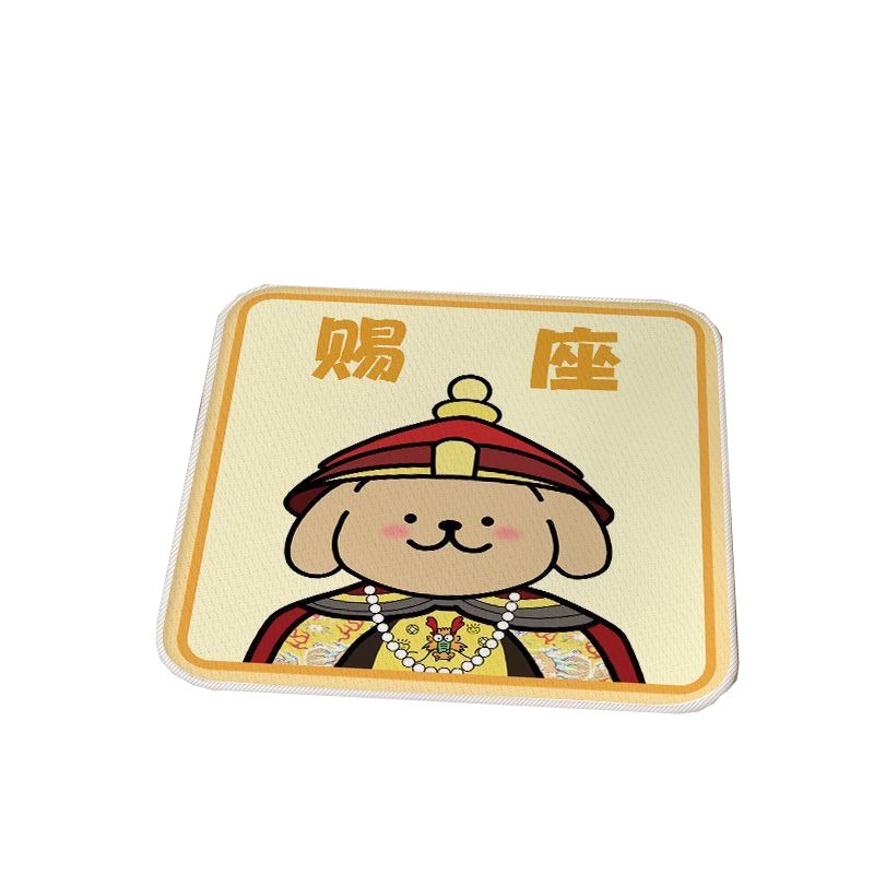 可爱卡通坐垫小狗卡皮巴拉坐垫办公教室学生椅垫坐垫毛绒座垫 - 图3