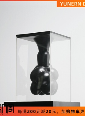 简约现代亚克力悬空倒立几何摆件酒店玄关K售楼处样板房间软装饰