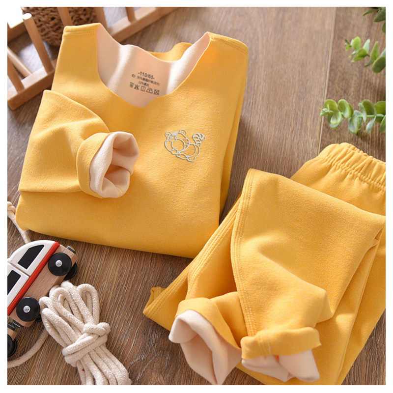 【德绒发热】儿童保暖内衣冬新款男女童秋衣裤家居服无骨套装童装,淘宝优惠券,粉丝福利购,淘宝优惠卷