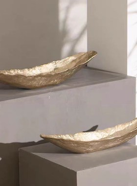 现代轻奢样板间i书房电视柜喇叭狗奏乐人花器搭配组合装饰创意摆