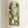 Solid wood hole board custom wall rack decorative partition rack storage rack wooden bookshelf wall partition