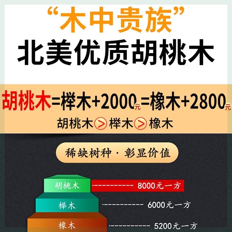 胡桃木儿童床上下床双层床高低床子母床两层成年大人全实木上下铺,淘宝优惠券,粉丝福利购,淘宝优惠卷