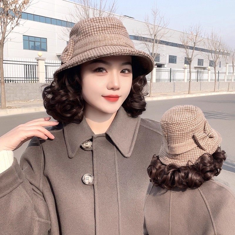 假发帽子女新款中老年洋气妈妈新年渔夫帽子假发时尚礼帽全头套,淘宝优惠券,粉丝福利购,淘宝优惠卷