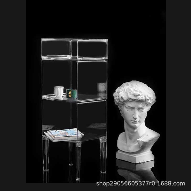 厂家 创意床头柜子简约沙发边柜亚克力网红ins北欧透明收纳柜,淘宝优惠券,粉丝福利购,淘宝优惠卷