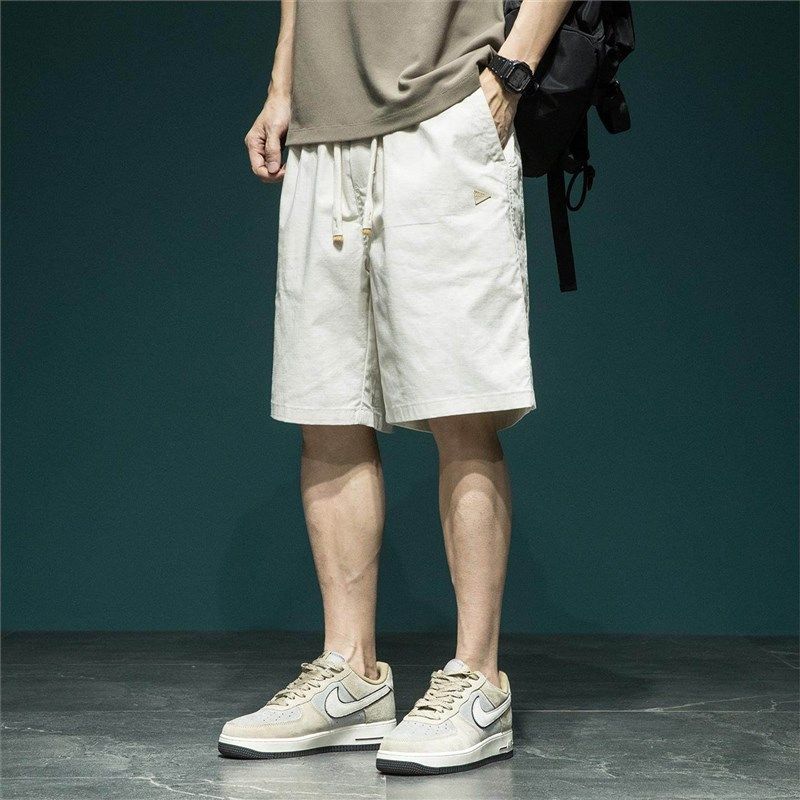 日系慵懒风宽松短裤男士夏季新款户外百搭加大运动简约休闲五分裤,淘宝优惠券,粉丝福利购,淘宝优惠卷