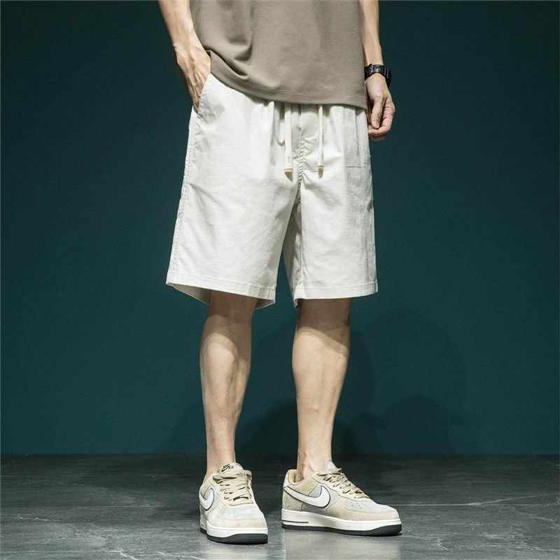 日系慵懒风宽松短裤男士夏季新款户外百搭加大运动简约休闲五分裤,淘宝优惠券,粉丝福利购,淘宝优惠卷