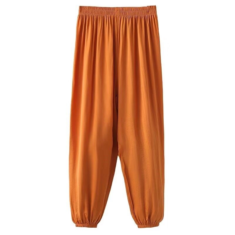 胡子叔大码夏季薄款裤子女胖mm松紧腰宽松束脚休闲洋气防晒灯笼裤,淘宝优惠券,粉丝福利购,淘宝优惠卷