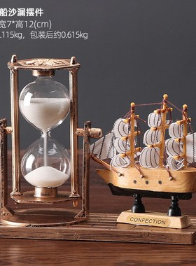 伦敦眼摩天轮沙漏创意学生礼物复古怀旧家K居装饰摆件男女生日礼