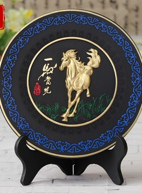 活性炭雕248马到成功商务 家居装饰品摆K设摆件碳雕乔迁礼品马定