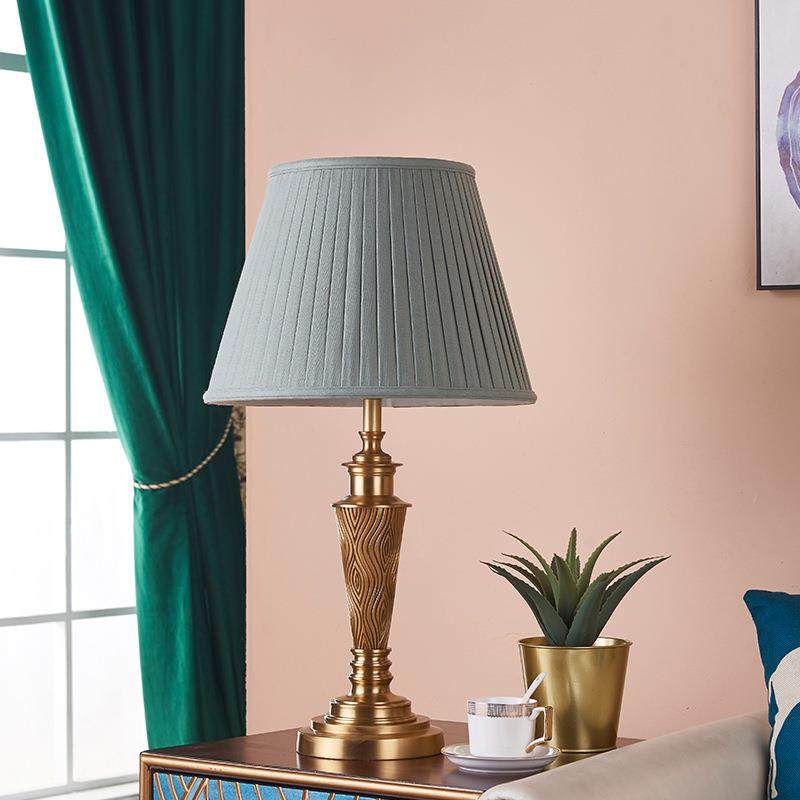美式乡村全铜台灯卧室床头灯客厅简约现代轻奢书桌书房纯铜灯具,淘宝优惠券,粉丝福利购,淘宝优惠卷