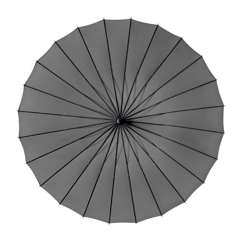 雨伞定制LOGO成人商务高尔夫广告伞纯色直杆伞大号24骨长柄伞 - 图0