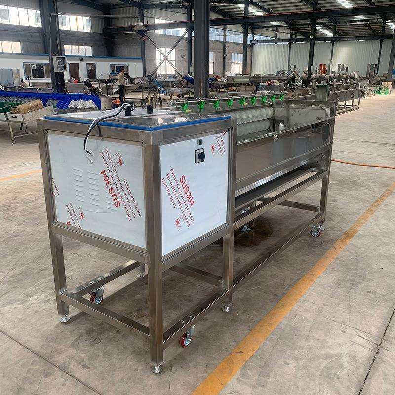 Supply of supporting equipment for prepared vegetables, root vegetable cleaning and drying line, automated vegetable cleaning processing line