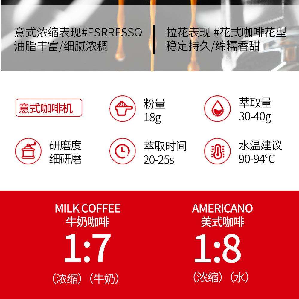 精品云南巴西意式咖啡豆咖啡店商用咖啡新鲜中度烘焙500克 - 图1