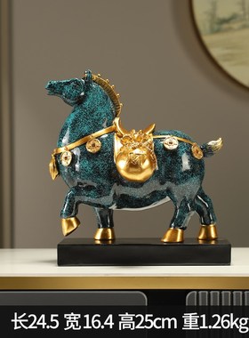 老板办公室装饰摆件博古架酒柜书房领导高档新中式U柜子桌面工艺