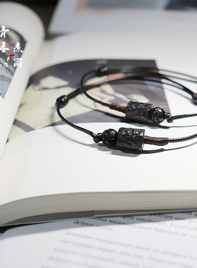沧木 深色范黑檀木手链 复古成熟冷淡风森系学生情侣W手绳礼物男