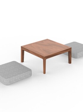 移动茶几烧水壶盒新中式u泡茶车黑胡桃木榻榻米茶台桌壶柜架