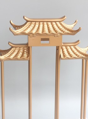 新中式禅意屋檐大气家居装饰摆件售楼部展厅样板房玄关软装配饰