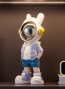 太空人宇航员桌面酒柜装饰品摆件高档轻奢风家居餐边柜2025年新款