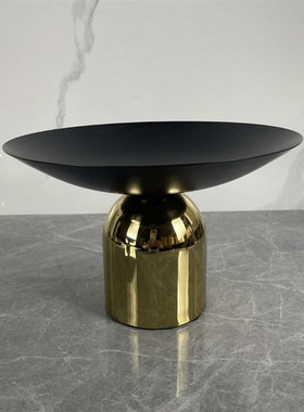 现代轻奢北欧金属水果盘糖果盘软装饰品家居客厅茶几餐厅桌面摆件