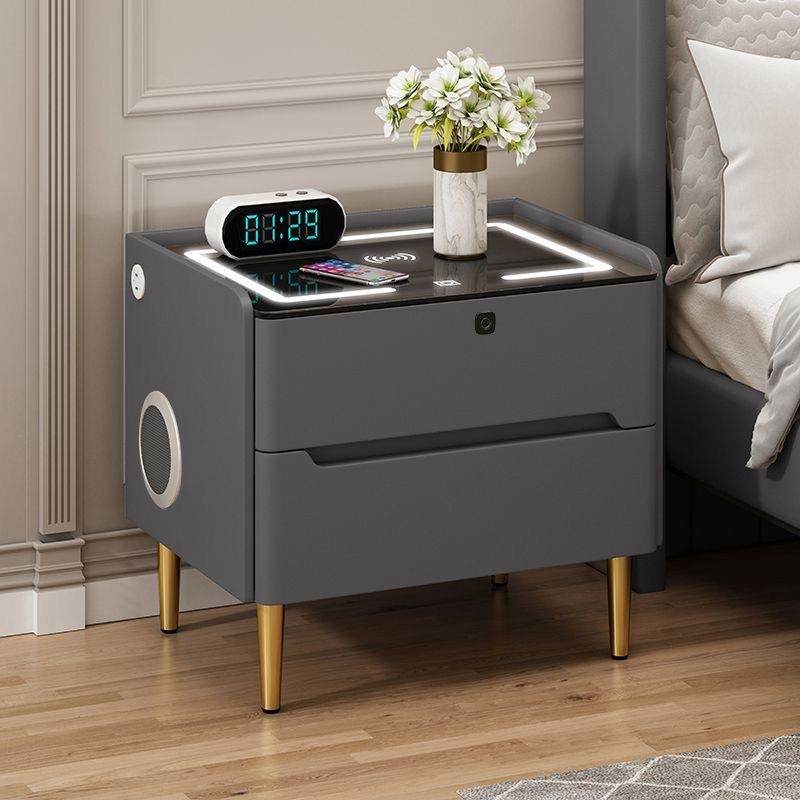 智能床头柜简约实木网红极简易钢制充电主卧室多功能轻奢家用收纳,淘宝优惠券,粉丝福利购,淘宝优惠卷