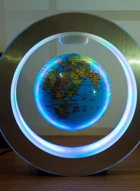 地球仪磁悬浮摆件创意礼物礼品发光自转生日办公室装饰桌节儿童品