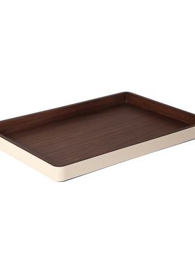 现代轻奢茶几实木纸巾盒抽纸盒托盘收纳首饰盒摆件样板房软装饰品