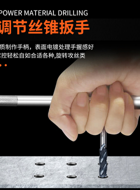 进口台湾T型棘轮丝锥绞手棘轮转牙扳手M3-M8 丝攻板手M5-12