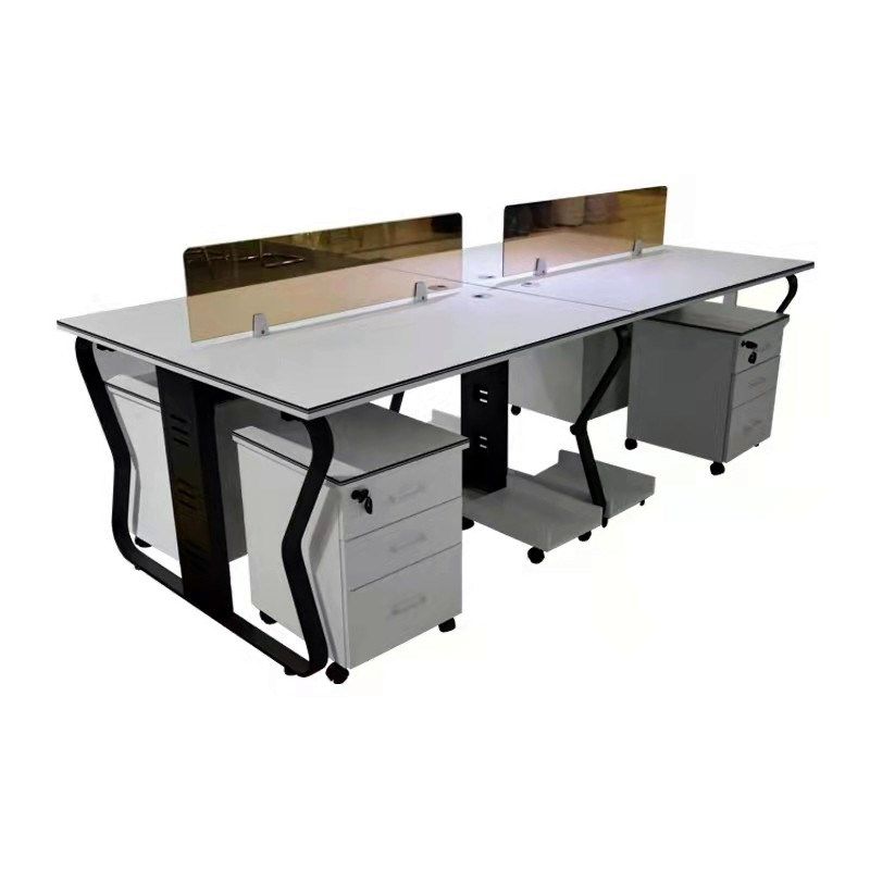 新款职员办公桌办公室桌子员工电脑桌椅简约现代双人单排工作位定,淘宝优惠券,粉丝福利购,淘宝优惠卷