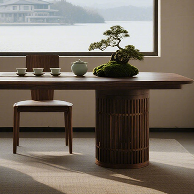 别墅高端新中式实木茶桌椅组合禅意功夫茶台办公室喝茶泡茶桌茶室,淘宝优惠券,粉丝福利购,淘宝优惠卷