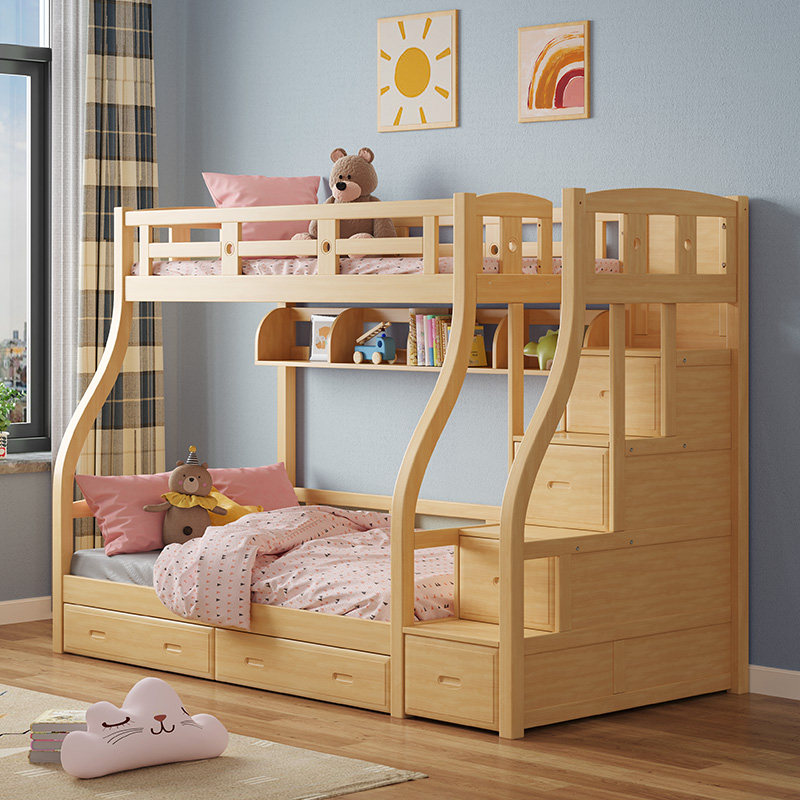 儿童床上下床双层床二层高低床实木成人多功能儿童床上下铺子母床,淘宝优惠券,粉丝福利购,淘宝优惠卷