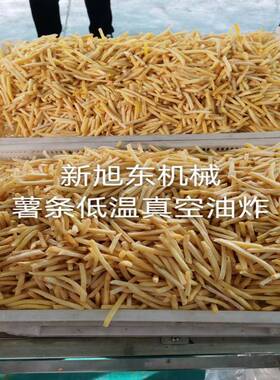 新大新低温真空油炸设备薯条真空油炸生产线VF低温真空油炸