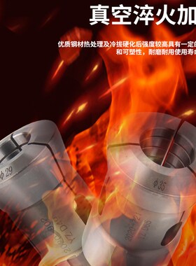 数控车夹头36#46#0/640机型弹簧弹性筒夹车床夹头座后拉轴头主轴