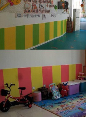 幼儿园包柱子防撞墙贴婴儿童软包墙面泡沫海绵保护贴厚软垫护墙围