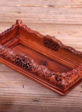 非洲酸枝 实木底座长方形工艺品摆件底 三件套 厂家