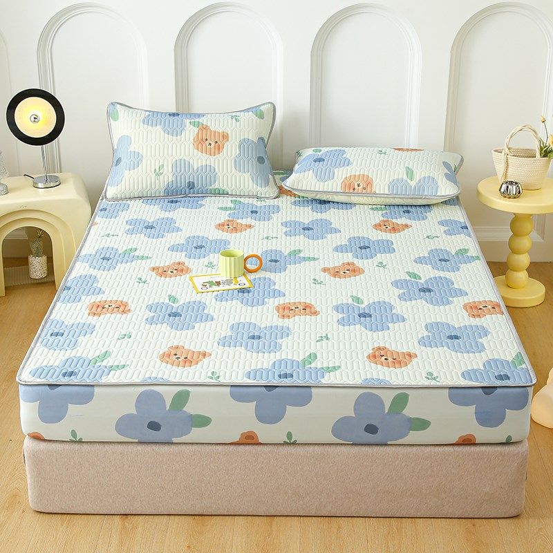 夏季床笠三件套宿舍学生床垫保护罩家用床套罩2025新款床笠款凉席,淘宝优惠券,粉丝福利购,淘宝优惠卷