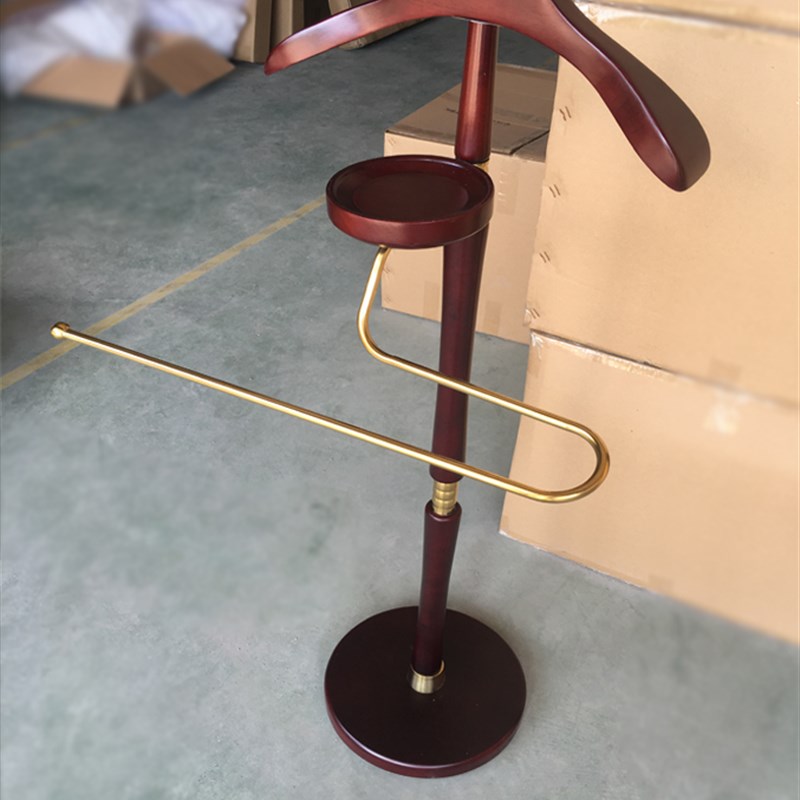 豪华酒店套房衣架衣帽架欧式宾馆卧室客厅落地西装挂衣架实木家用 - 图0